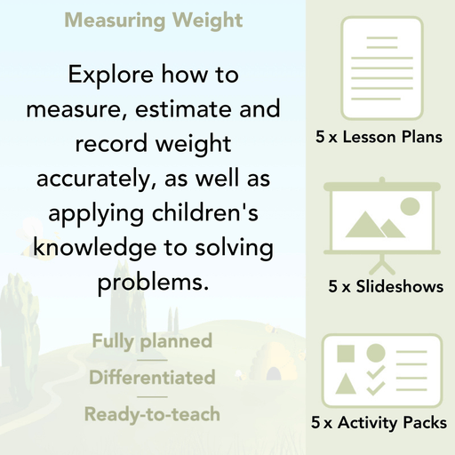 PlanBee Measuring Weight KS2 Year 4 Maths Planning by PlanBee