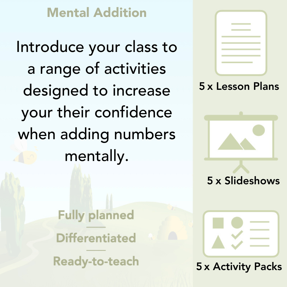 PlanBee Mental Addition KS2 Maths Lessons for Year 3 by PlanBee