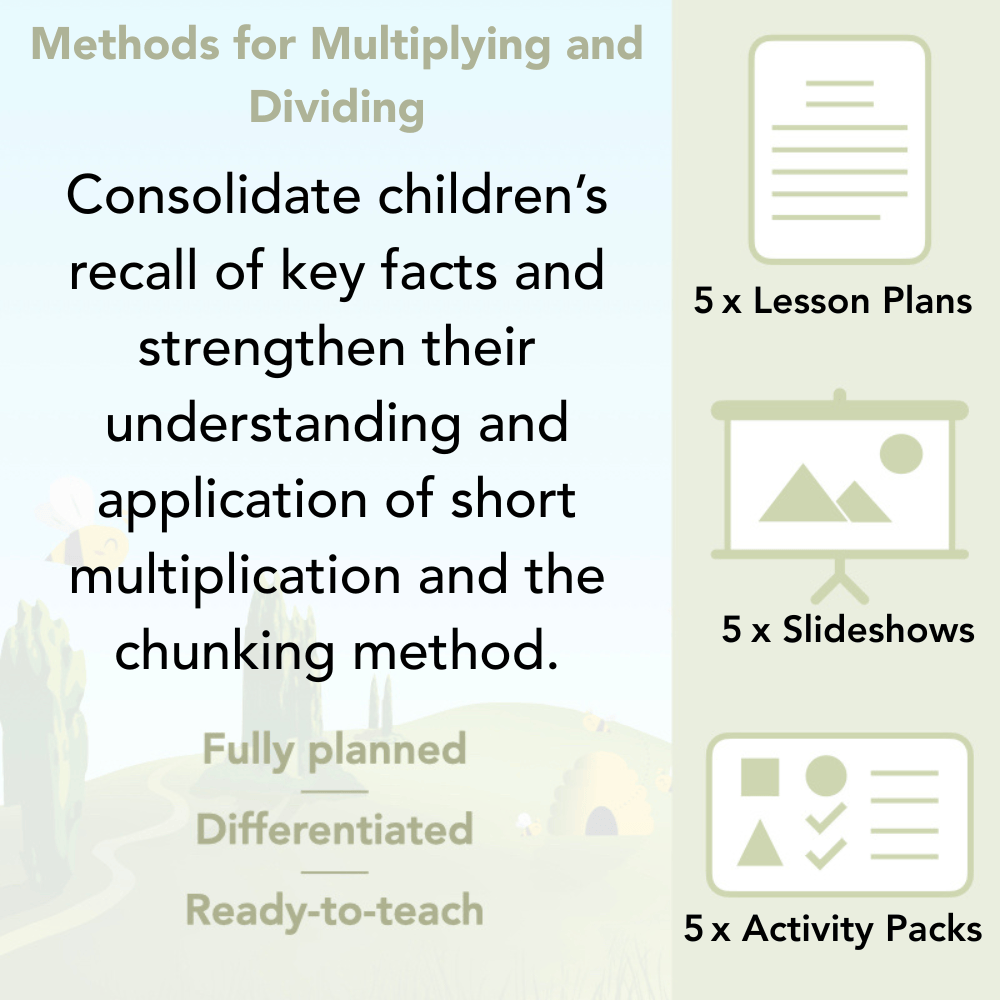 PlanBee Year 5 Multiplication and Division Methods Maths by PlanBee