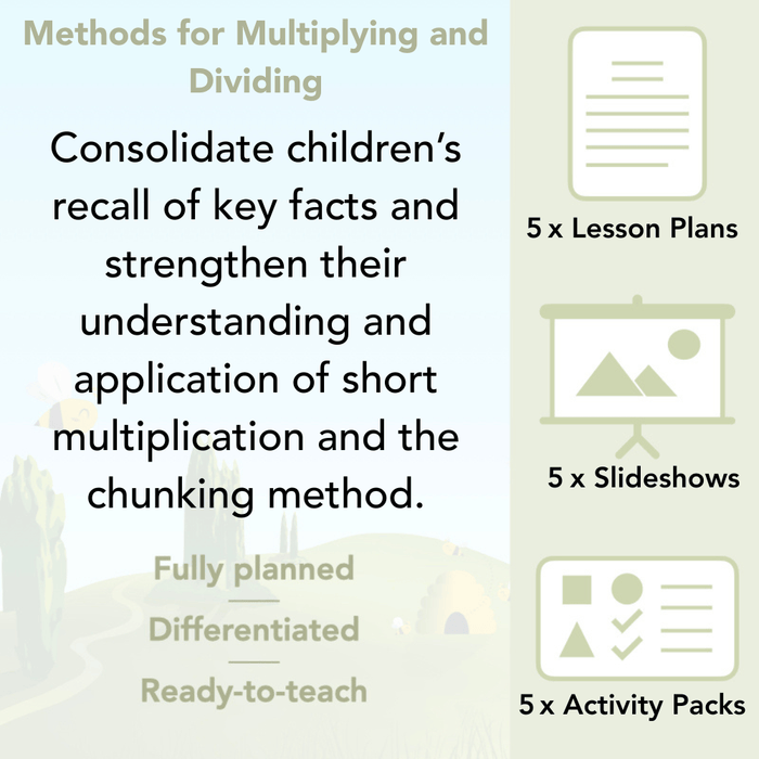 PlanBee Year 5 Multiplication and Division Methods Maths by PlanBee
