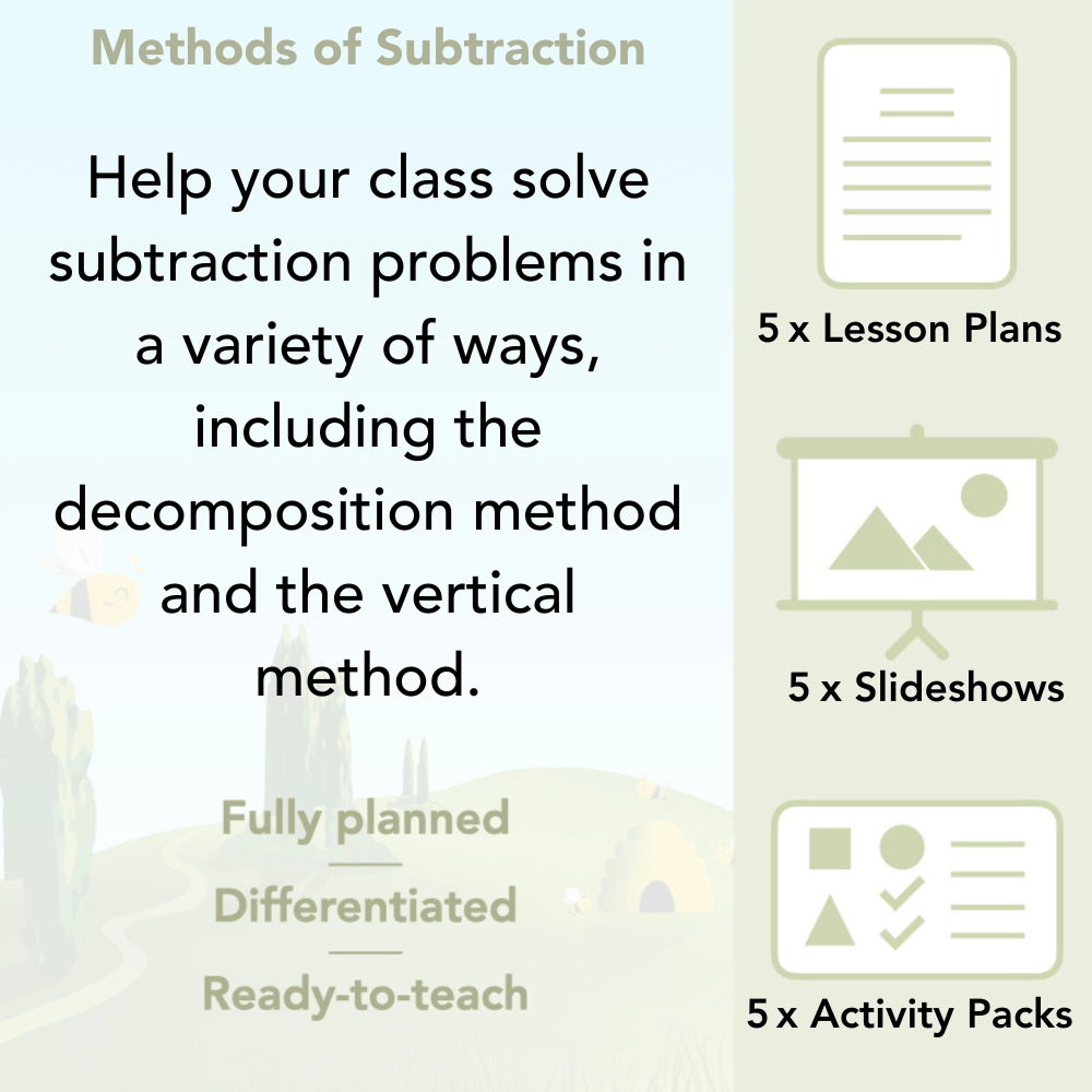 PlanBee Methods of Subtraction Year 4 Maths Lessons by PlanBee