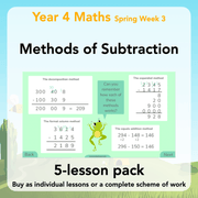 PlanBee Methods of Subtraction Year 4 Maths Lessons by PlanBee