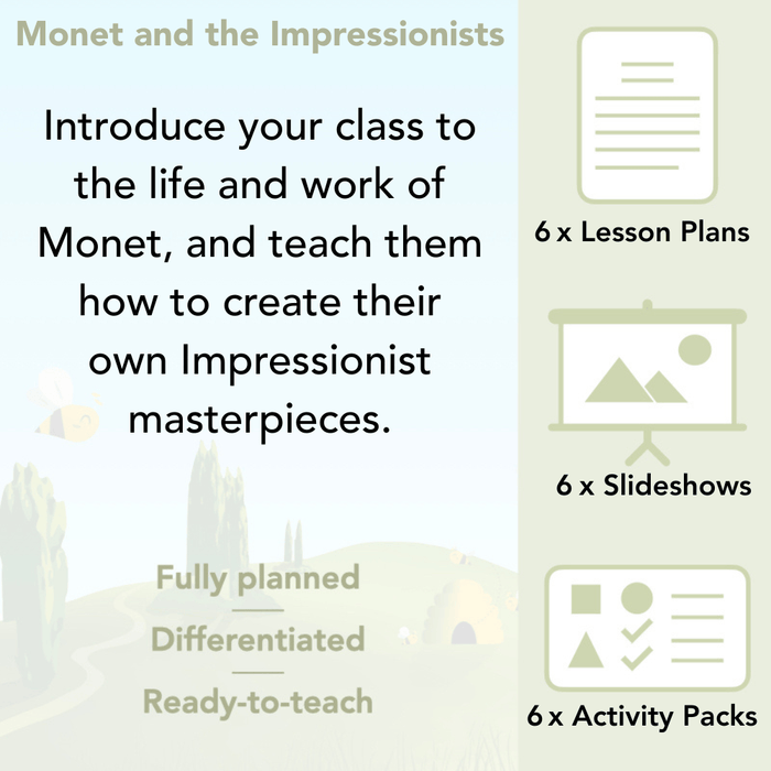 PlanBee Claude Monet KS2 Impressionism Art Lessons for Year 5/6