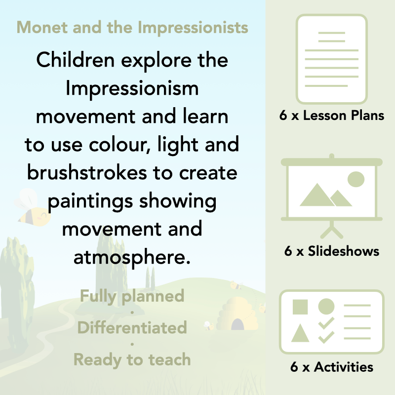 PlanBee Monet and the Impressionists | KS2 Art Lessons