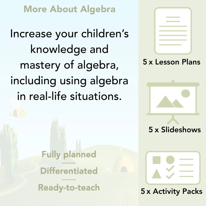PlanBee More About Algebra Year 6 algebra worksheets by PlanBee