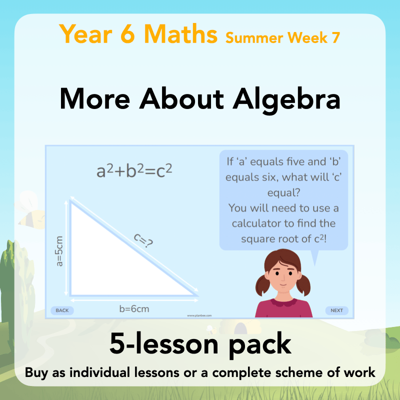 PlanBee More About Algebra Year 6 algebra worksheets by PlanBee
