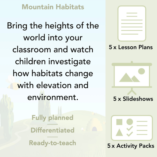 PlanBee Mountain Science KS2 | Food Chains, Adaptation & Life Cycles