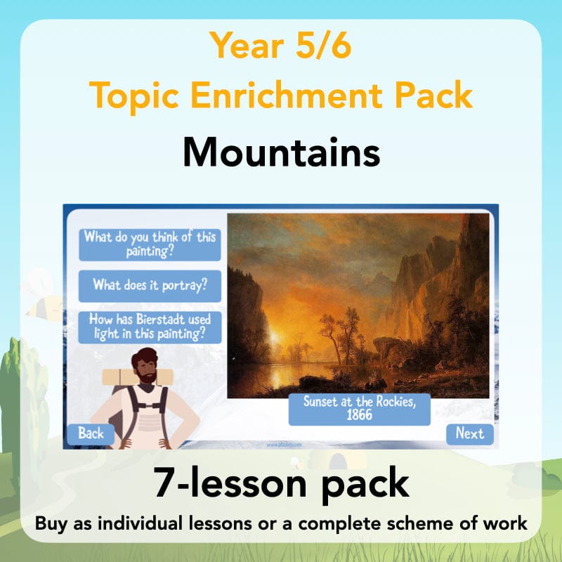 PlanBee Mountains Topic KS2 Enrichment Lesson Pack