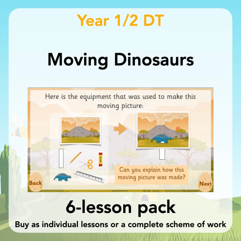 PlanBee Moving Dinosaurs KS1 | DT lessons