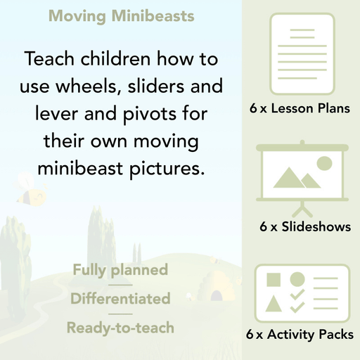 PlanBee Moving Minibeasts KS1 DT | Year 1 & Year 2 | PlanBee