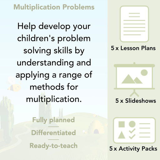 PlanBee Multiplication Problem-Solving Year 3 Maths Pack by PlanBee