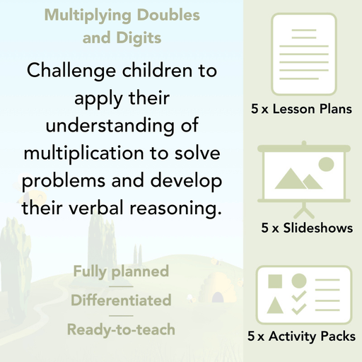 PlanBee Multiplying Doubles & Digits Year 4 Maths Plans by PlanBee