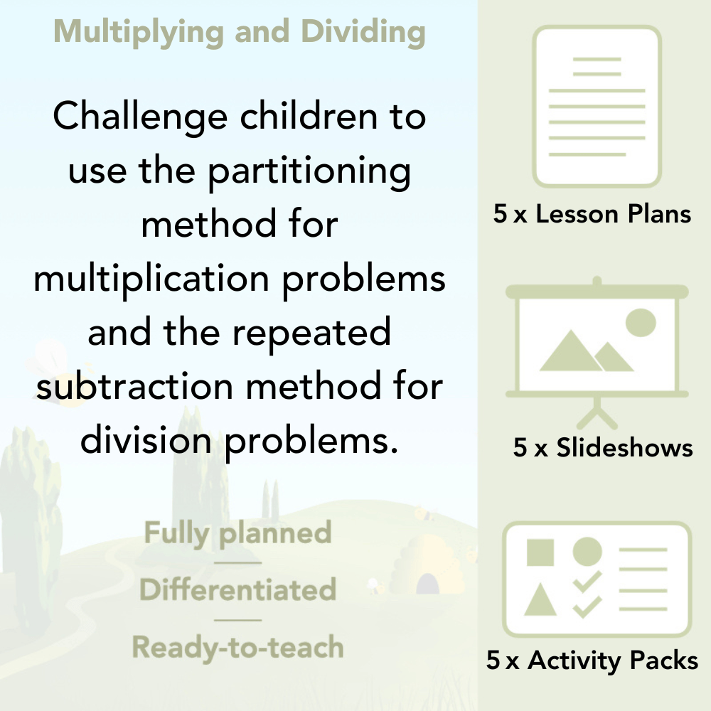 PlanBee Multiplying and Dividing Year 3 Maths Lessons by PlanBee