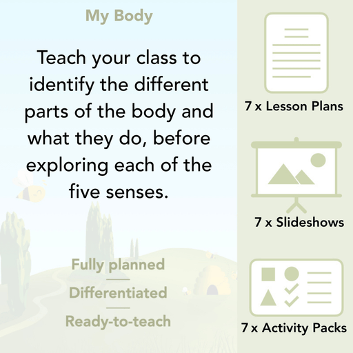 PlanBee Parts of the Body KS1 Science lessons by PlanBee