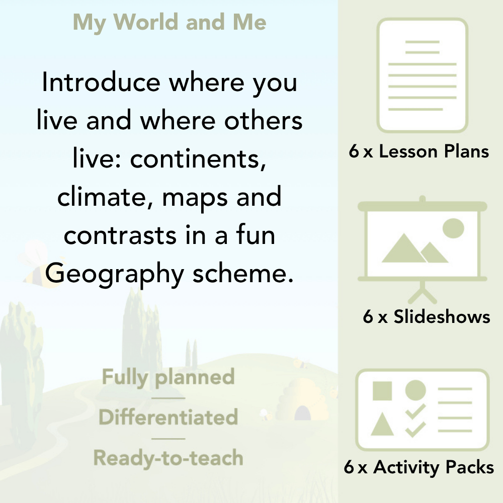 PlanBee My World and Me Geography Lessons for KS1 by PlanBee