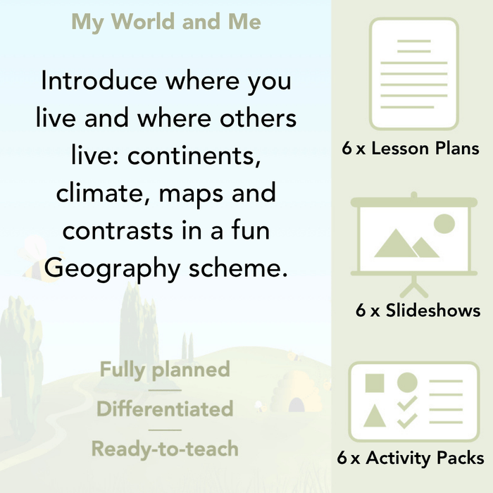 PlanBee My World and Me Geography Lessons for KS1 by PlanBee