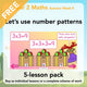 PlanBee Let's use number patterns: Year 2 number sequences