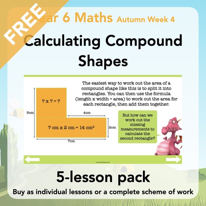 Volume and Area of Compound Shapes KS2 Maths by PlanBee