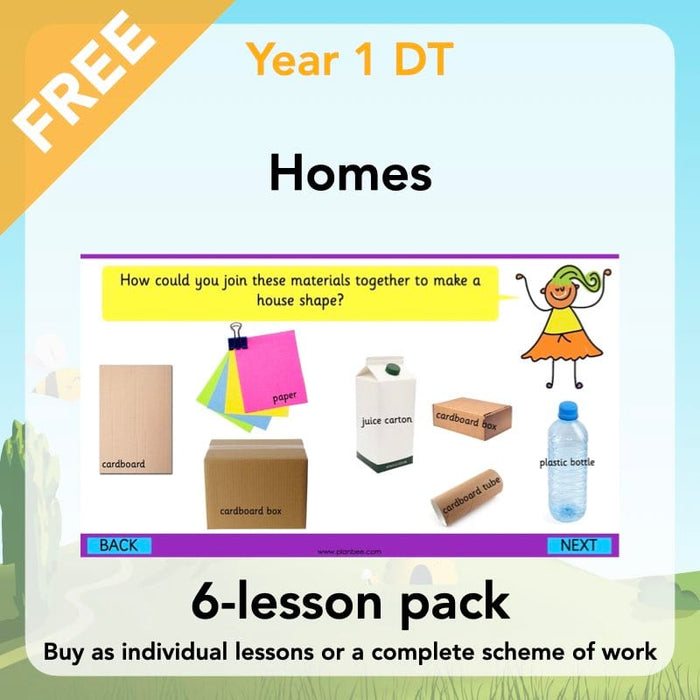 PlanBee Houses and Homes Year 1 DT Lesson Pack by PlanBee
