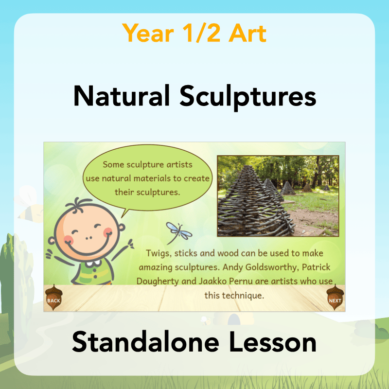 PlanBee Natural Sculptures KS1 Art Lesson Pack