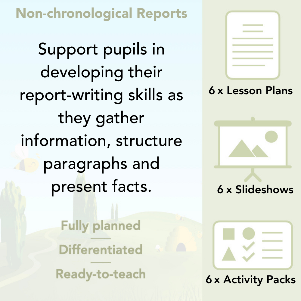 PlanBee Non-chronological Reports Year 6 English Planning