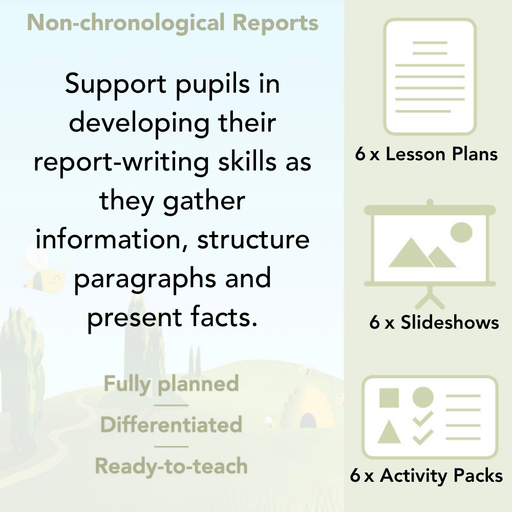 PlanBee Non-chronological Reports Year 6 English Planning