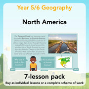 PlanBee North America KS2 Geography Lesson Pack