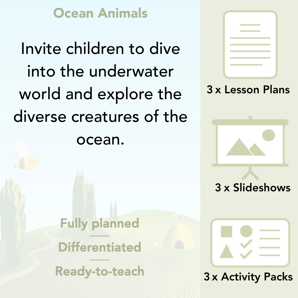 PlanBee FREE Under the Sea KS1 Ocean Animals lesson pack | PlanBee