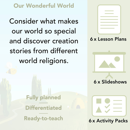 PlanBee Our Wonderful World - Creation Story KS1 RE Lessons | PlanBee
