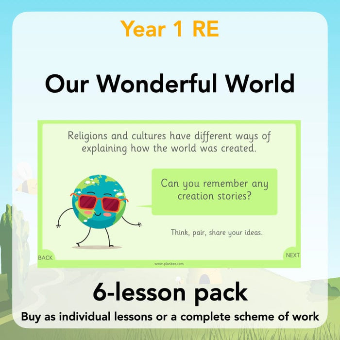 Creation Story KS1 Lesson Pack from PlanBee - Our Wonderful World