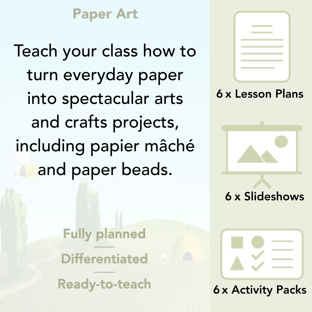 PlanBee Paper Art Lesson - KS1 Art Lesson from PlanBee