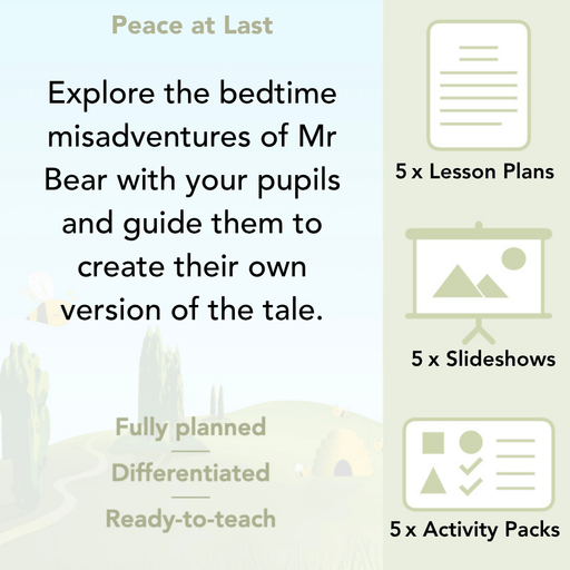 PlanBee Peace at Last Activities KS1 Year 1 English lessons | PlanBee