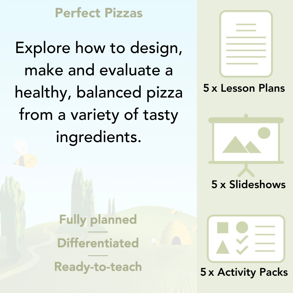 PlanBee Cooking Year 2 DT | Cooking with Kids Pizza | PlanBee
