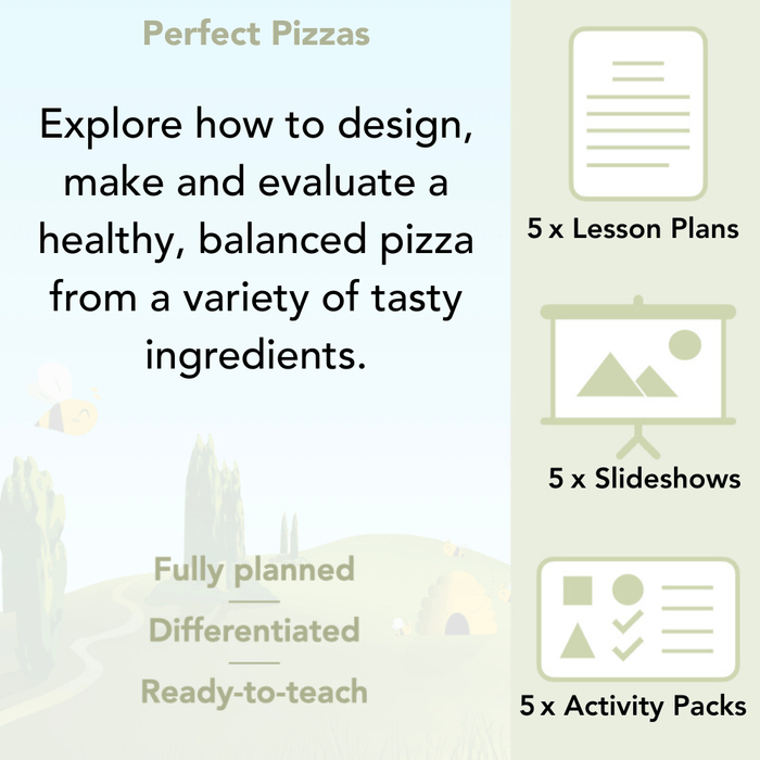 PlanBee Cooking Year 2 DT | Cooking with Kids Pizza | PlanBee