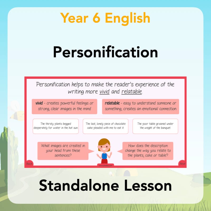 PlanBee Personification KS2 English Lesson Pack | PlanBee