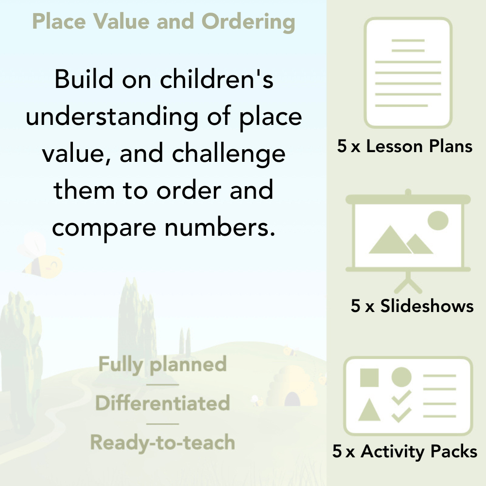 PlanBee Place Value and Ordering Year 4 Maths Lessons by PlanBee