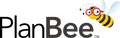 Logo of PlanBee with a bee character
