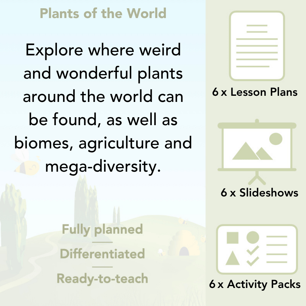 PlanBee Plants of the World: Plants KS2 Geography lessons by PlanBee