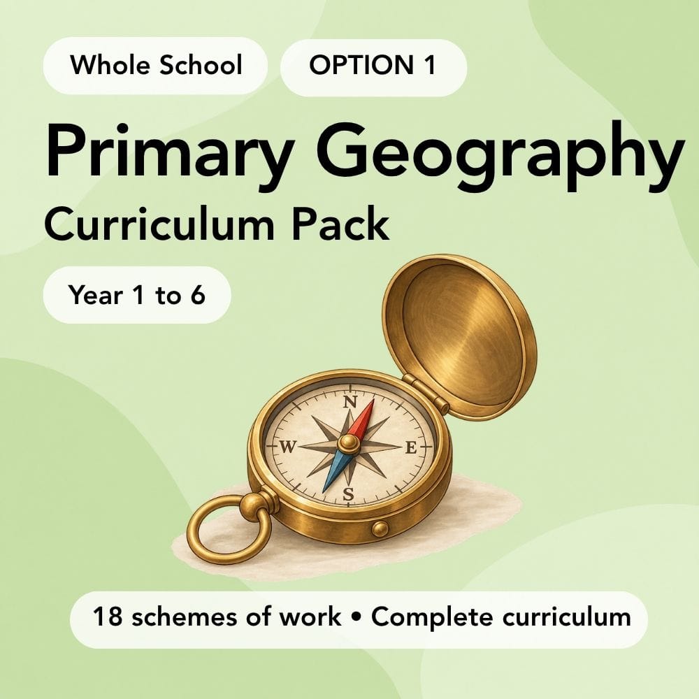 PlanBee Primary Geography Curriculum Pack (Option 1) | Long Term Planning