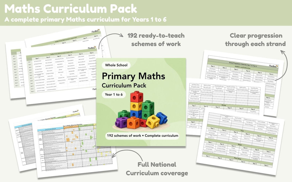 PlanBee Primary Maths Curriculum for KS1 & KS2 | Ready to Teach