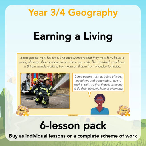 PlanBee Earning a Living: LKS2 Geography planning Year 3 & Year 4