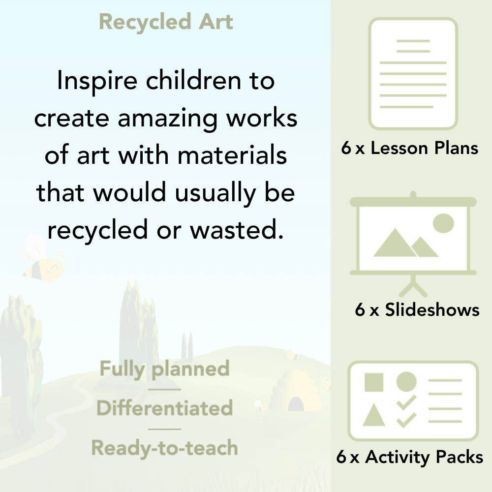 PlanBee Downloadable Recycling Art Lessons for KS2 by PlanBee