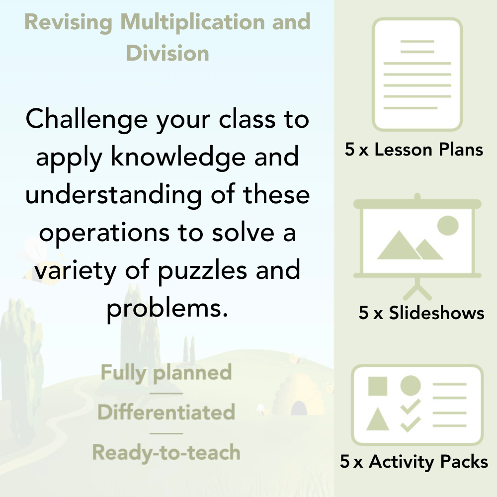 PlanBee Multiplication and Division Year 4 Maths Lesson by PlanBee