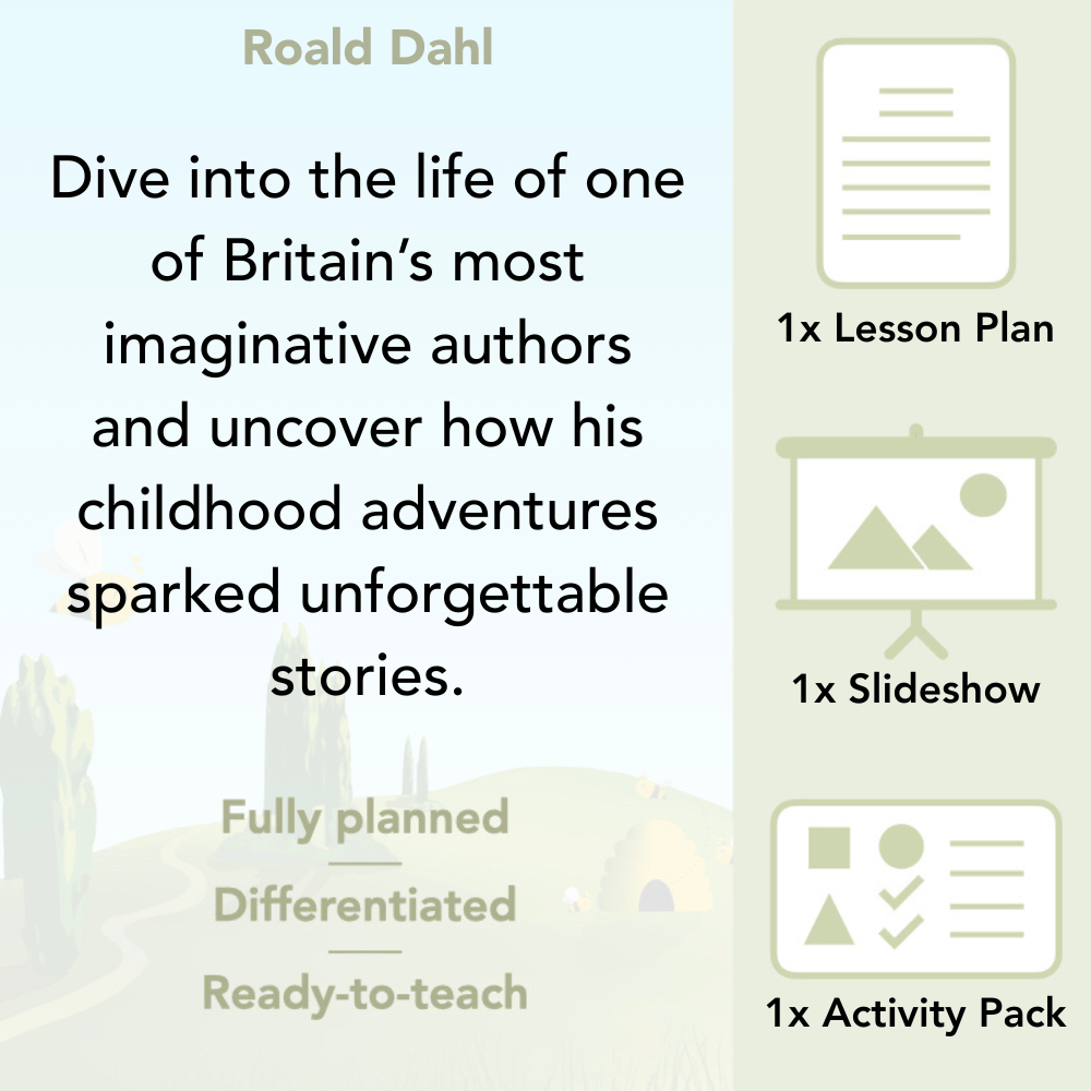PlanBee Roald Dahl Biography KS2 | Special People Lesson Pack by PlanBee