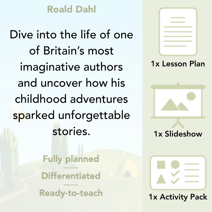 PlanBee Roald Dahl Biography KS2 | Special People Lesson Pack by PlanBee