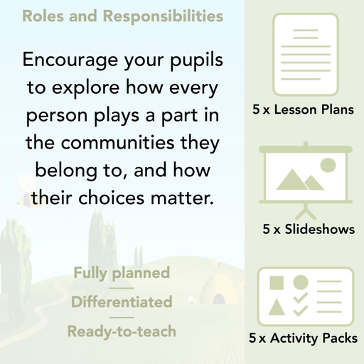 PlanBee Roles and Responsibilities KS1 PSHE by PlanBee