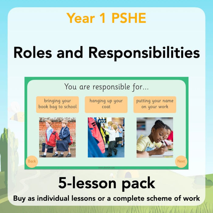 PlanBee Roles and Responsibilities KS1 PSHE by PlanBee