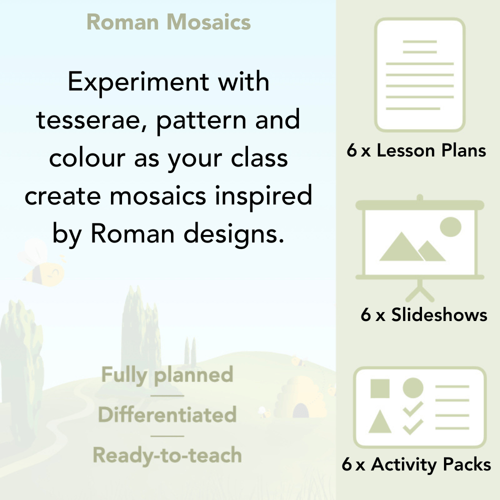 PlanBee Roman Mosaics KS2 Art Planning