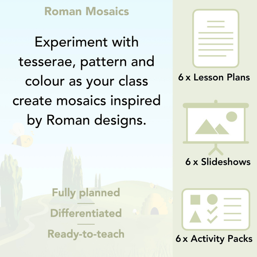 PlanBee Roman Mosaics KS2 Art Planning