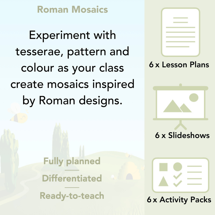 PlanBee Roman Mosaics KS2 Art Planning